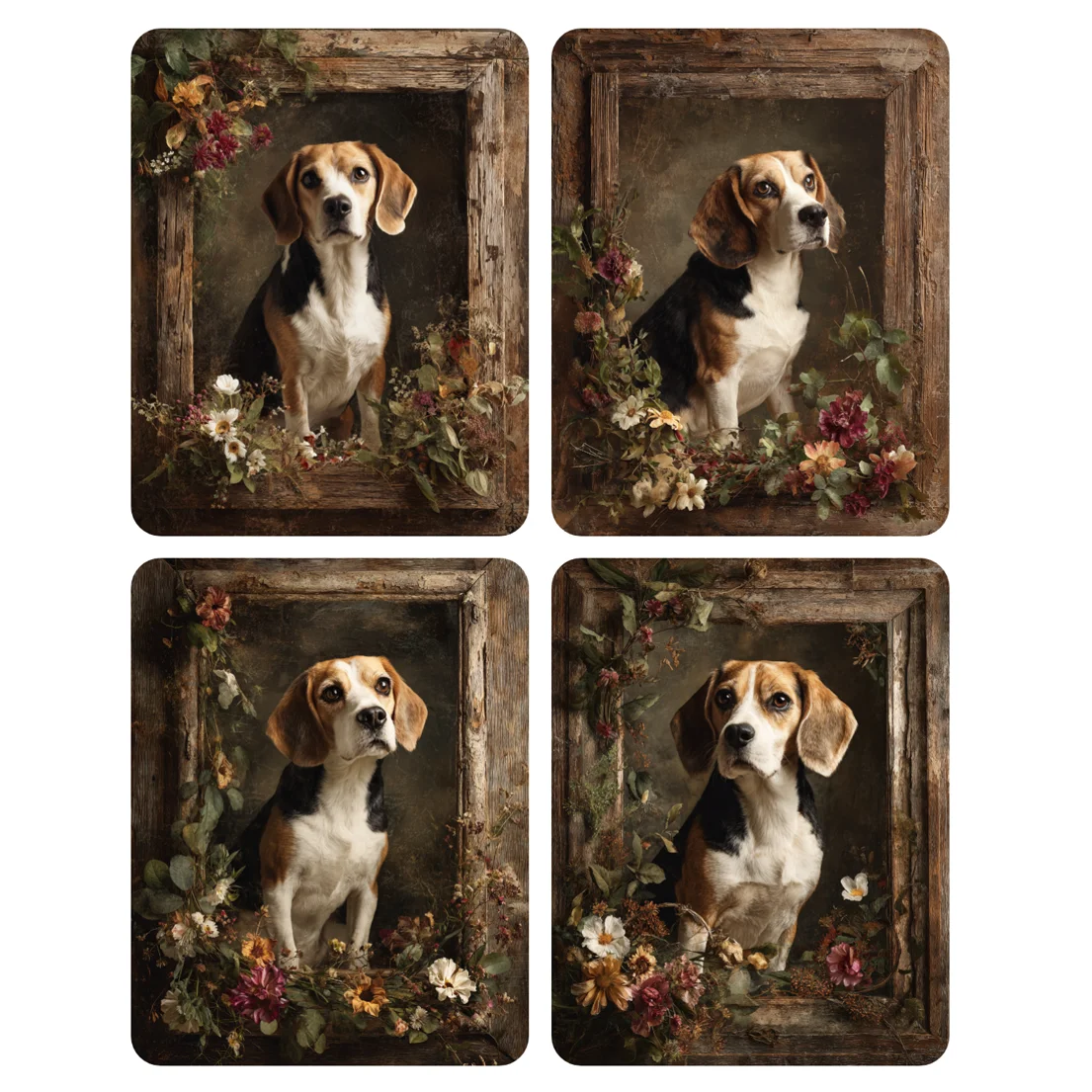 

Ручная роспись, собака сидит в фоторамке, набор для рисования по номерам, сделай сам, акриловая работа, холст, художественный подарок для дома