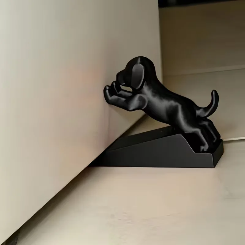 Cute household bedroom office thick anti-collision noise reduction anti-slip dog door wedge
