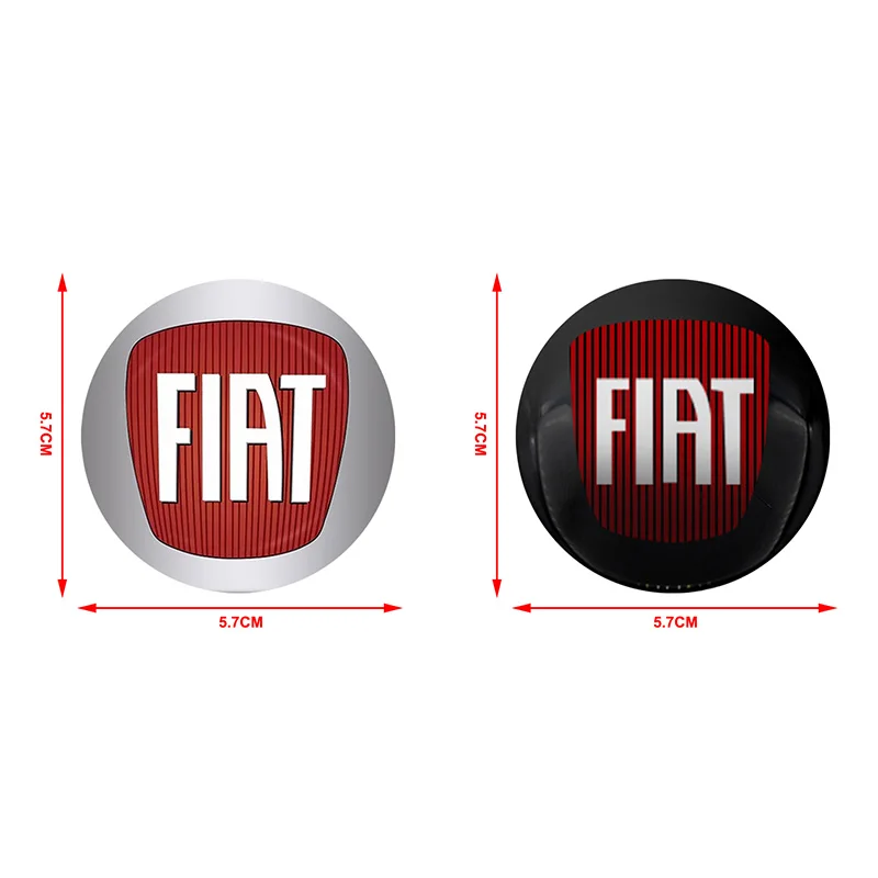 Car Center Hub Cap Emblem Sticker Dust-Proof Accessory Applicable to FIAT 500 Grande Stilo Freemont Punto Astra Bravo Ducato