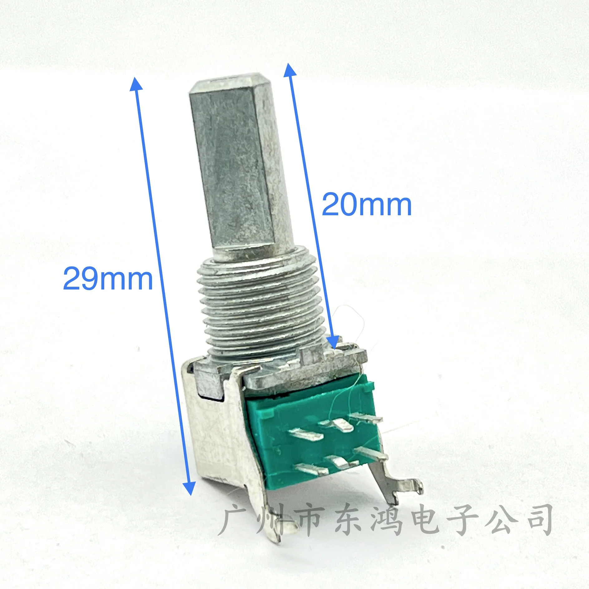 Japan ALPS 09 horizontal duplex precision potentiometer B50K shaft length 20mm