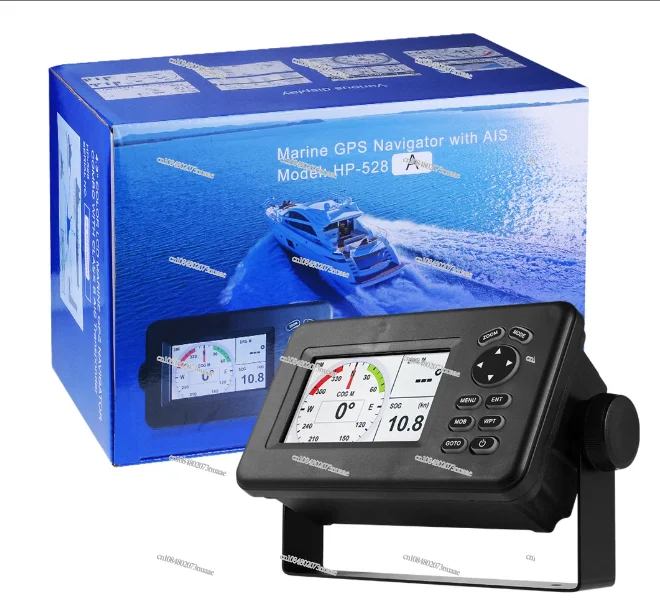 

Hot Selling Color LCD Chart Plotter Built-in Class B+ AIS Transponder Combo High Sensitivity Marine GPS Navigator HP-528A