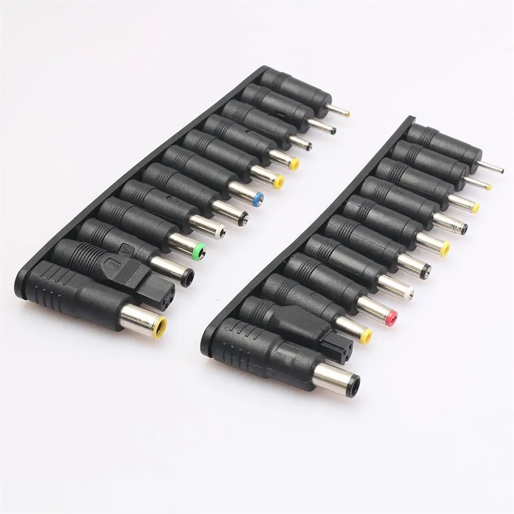 Universal 5.5x 2.1mm Female To Male DC 23 Multi Type Power Adapter Connector