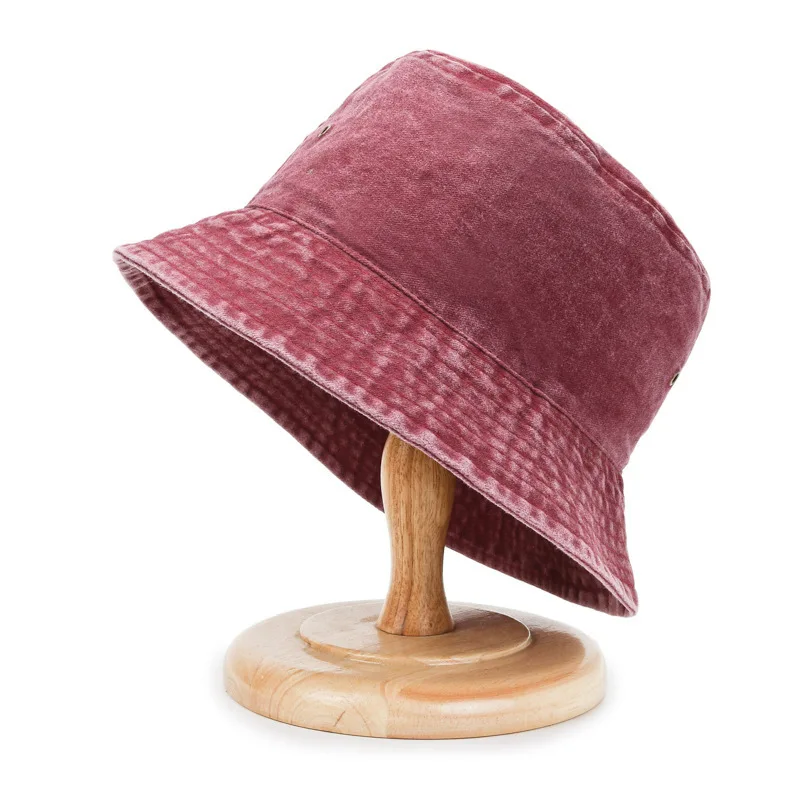 Popular Unisex Cotton Summer Washed Jeans Bucket Hat Cap For Women Spring Fisherman Hat Outdoor Travel Sunshade Gift