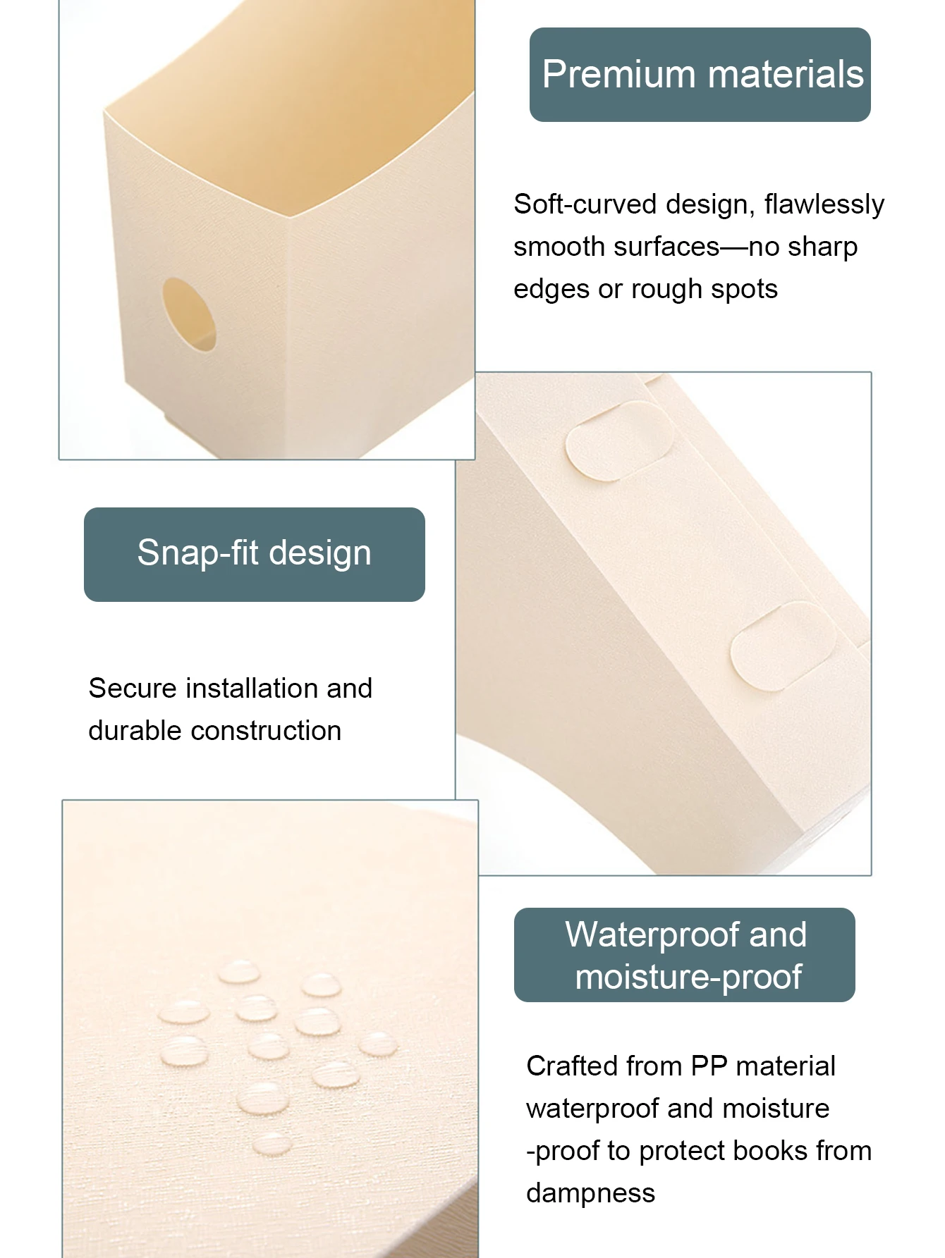 منظم ملفات سطح المكتب البلاستيكي، رف مستندات مكتب الطالب، صندوق تخزين رف الكتب قابل للتعديل للوازم المدرسية المنزلية