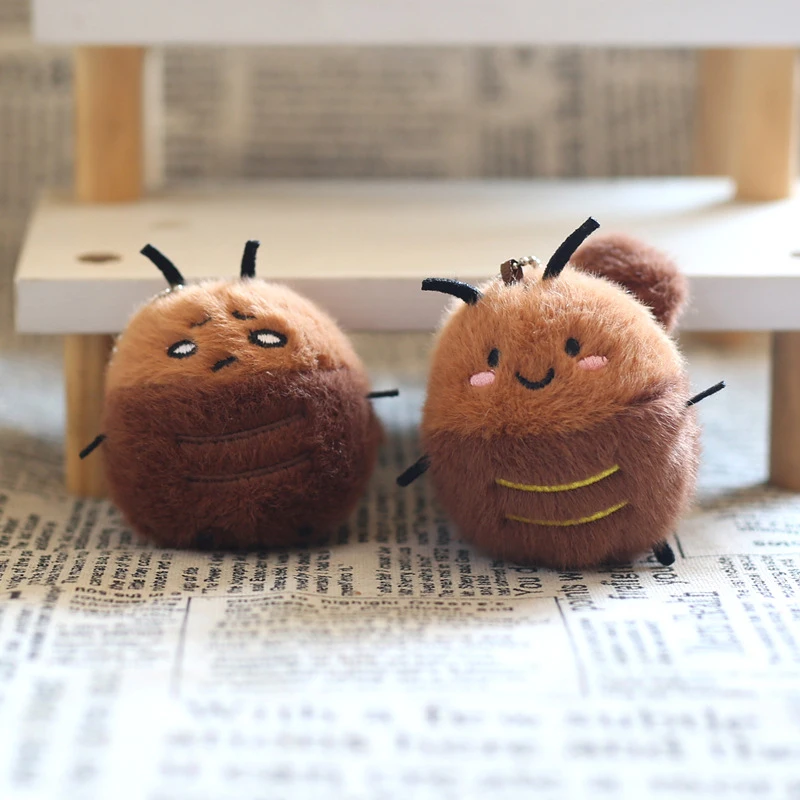 Cartoon Cute Cockroach Plush Doll Toy Pendant Backpack Hangings Decoration Gifts