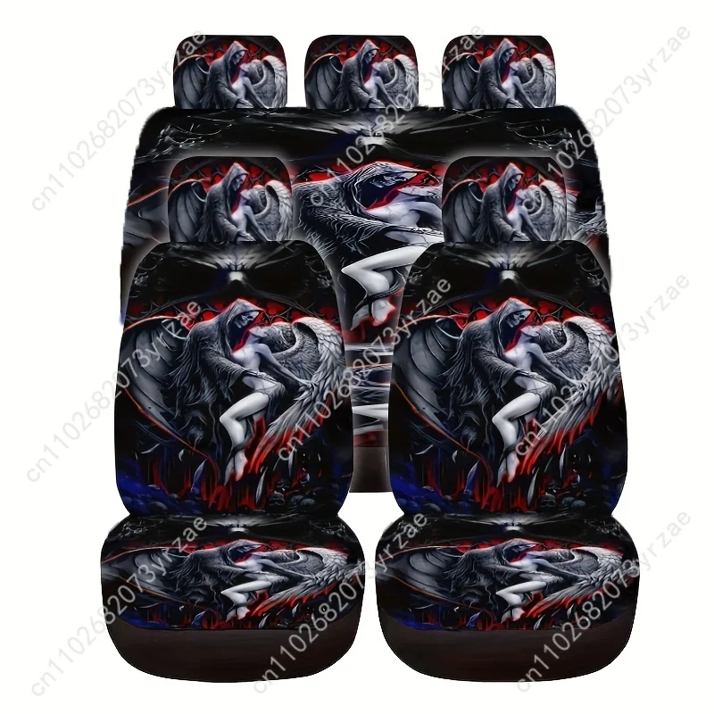 

Grim reaper Car Seat Covers Universal Environmentally Friendly Interior Decorations Comfortable Breathable Car Seat Covers