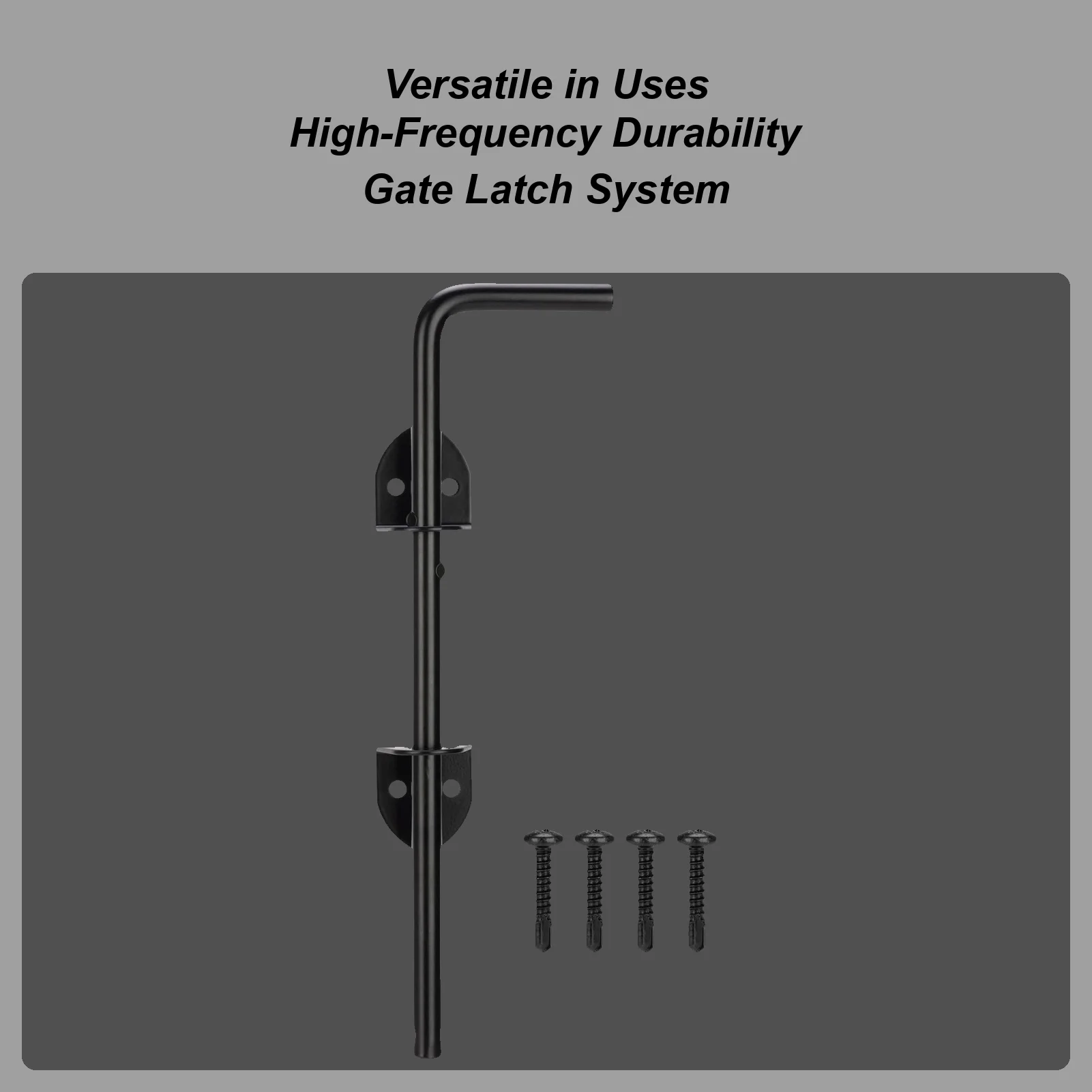 Farm Gate Latch 12 Inch Metal Pin Bar Ground Latch For Wood Fences Gates For Pool Trailer Farm Child Boat Garden
