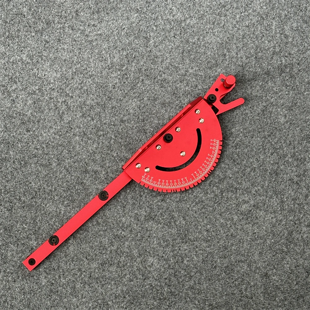 

Universal Table Saw Miter Gauge Assembly Benches Router Red Aluminum Alloy Miter Gauge Sawing Ruler DIY Woodworking Tools