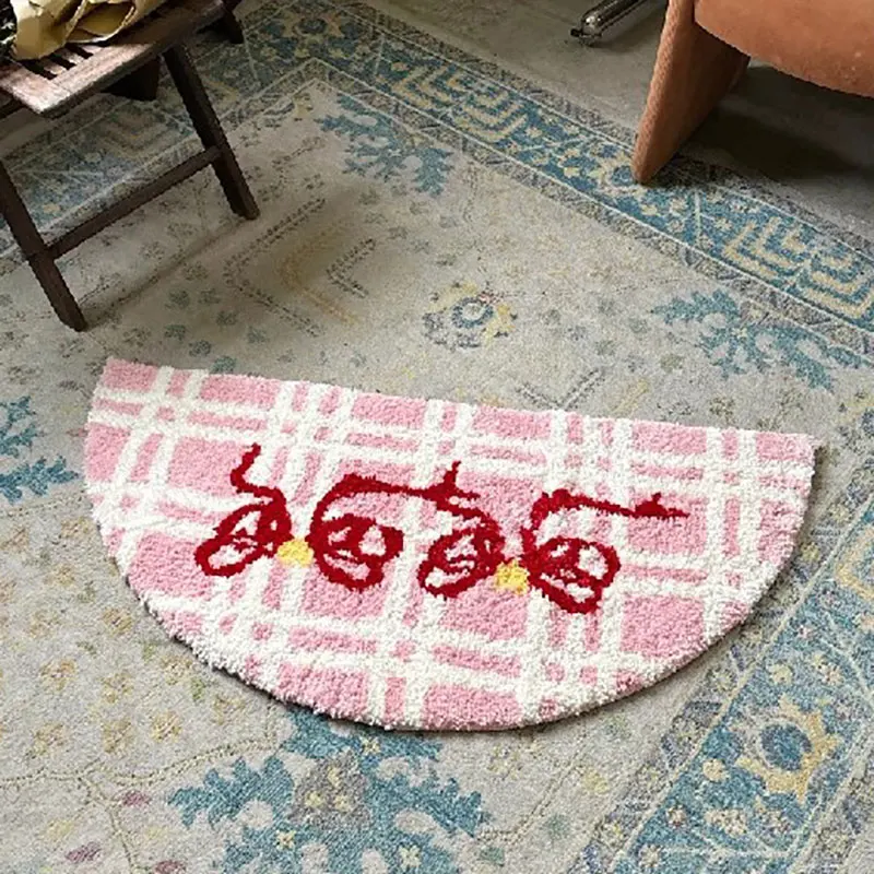 Bow Girl Heart Carpet Living Room Soft And Comfortable Coffee Table Blanket Study Bedroom Cloakroom Rug Cool Decorative Mat