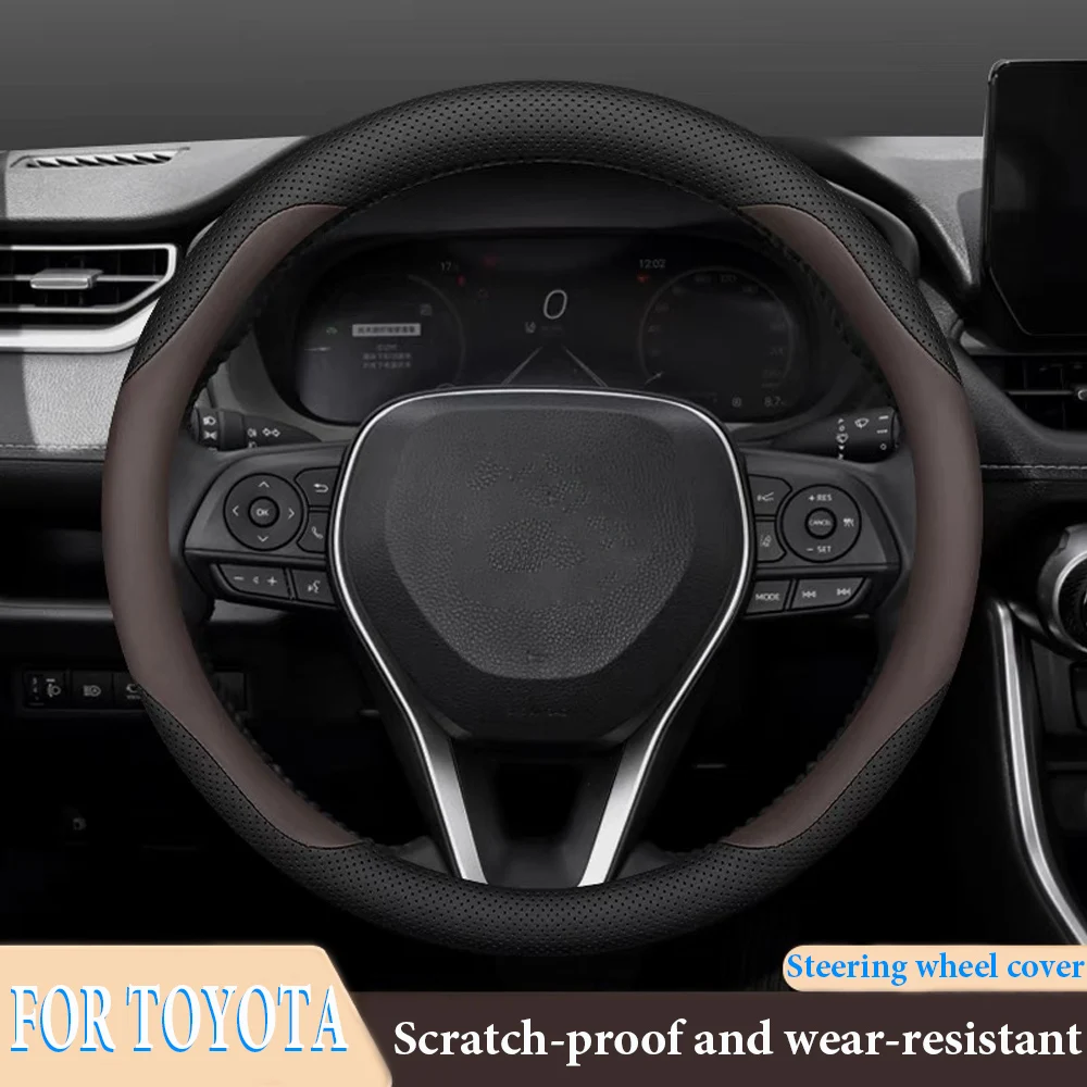 

Napa Piwen Deluxe Edition Car Steering Wheel Cover Non-slip For Toyota Willanda 2020 2021 2022 2023 Auto Accessories