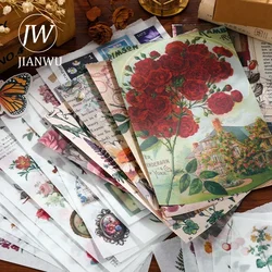 JIANWU Dream Free Series Vintage Butterfly Flower Collage Decor Material Paper Sticker Book Creative DIY Journal Stationery