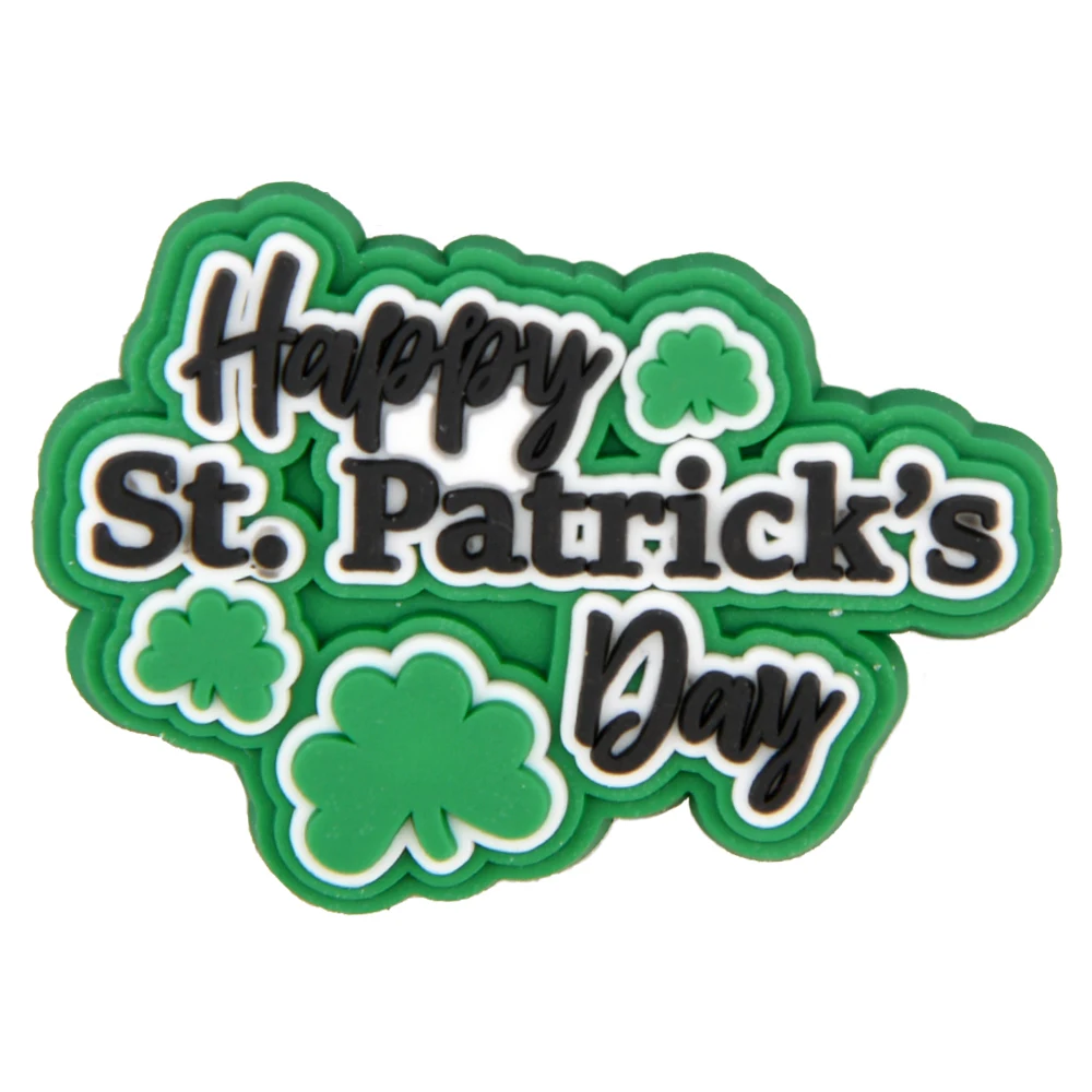 Patrick's Day รองเท้า Charms ตกแต่งสําหรับผู้ชายผู้หญิงเด็กผู้หญิง Saint Patrick's Day สายรัดข้อมือ Clog อุปกรณ์เสริมของขวัญ Party