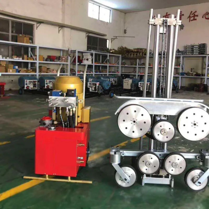Rope Wheel Foam Multi Part Stone Marble Quarry Pulley Rock Cutting Diamond Wire Saw Machine