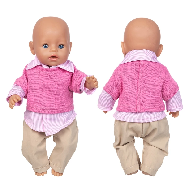 2023 New winter Suits Fit For 43cm Baby Doll 17 Inch Reborn Baby Doll Clothes