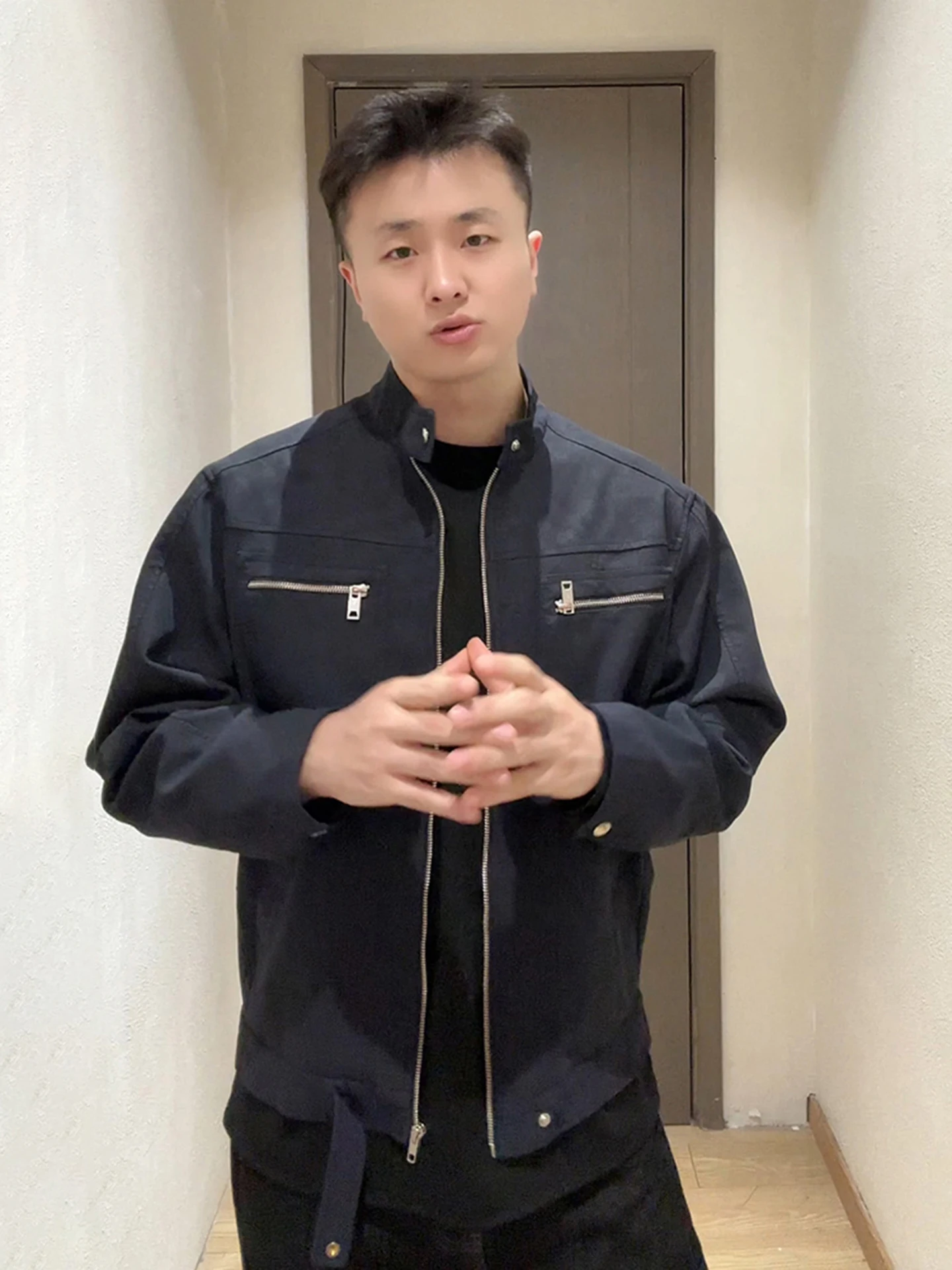 

Мужское осеннее винтажное пальто Harington American Sle Baseball Jaet, свободная верхняя одежда для игры в мяч, дышащая застежка-молния