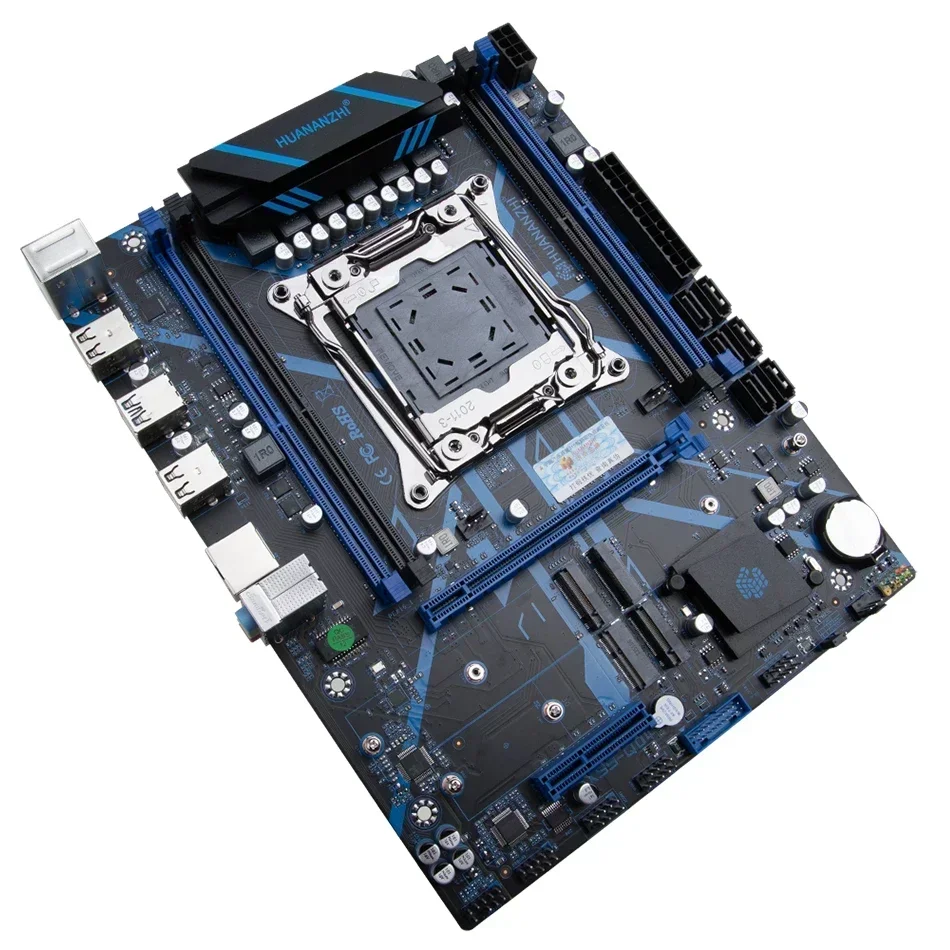 HUANANZHI X99 QD4 LGA 2011-3 XEON X99 Moederbord met Intel E5 2680 V4 met 1 * 16G DDR4 ECC Geheugen Combo Kit Set NVME RU