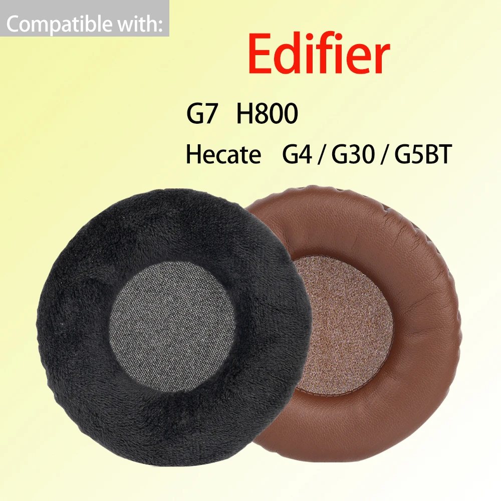 Weiche Velour-Leder-Ohrpolster für Edifier G7 H800 Hecate G4 / G30 / G5BT Kopfhörer, Ohrpolster-Kissen, Ersatz