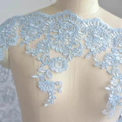 3Meters/lot 10 color Refined Luxury with Continental Car Bone Sequined Lace Wedding Dress Accessories Lace Trim 27cm RS307