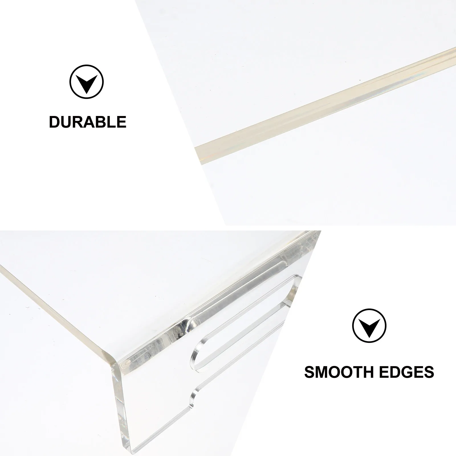 1Pcs High Quality Acrylic Monitor Stand Desktop Laptop Computer Screen Riser Ergonomic Neck Support Office Home School Monitor