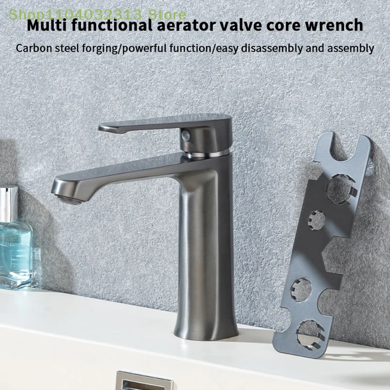 9-in-1 Faucet Aerator Removal Tool Metal Key for Hidden Threads Compatible with TJ TT JR STD- Includes Sizes M16 M18 M20 M22 M24