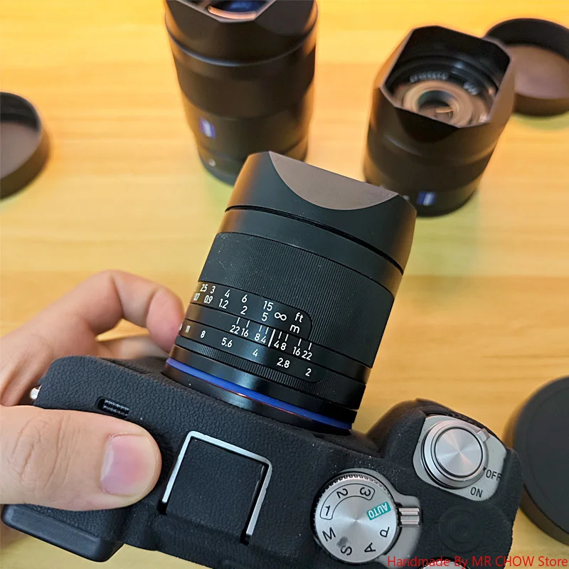 غطاء لين مربع حربة معدنية لـ Zeiss Loxia 35mm f2 Loxia 50mm f2 يأتي مع غطاء معدني