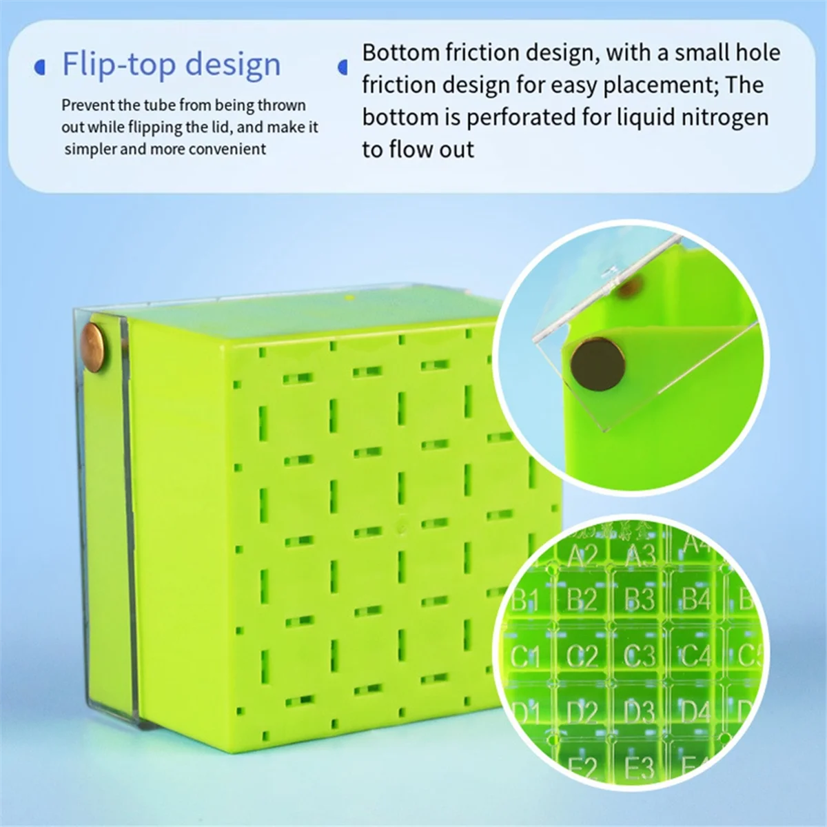 

СУПЕР ГОРЯЧАЯ коробка для трубок Замороженная коробка для хранения трубок Образец замороженной коробки Желтый