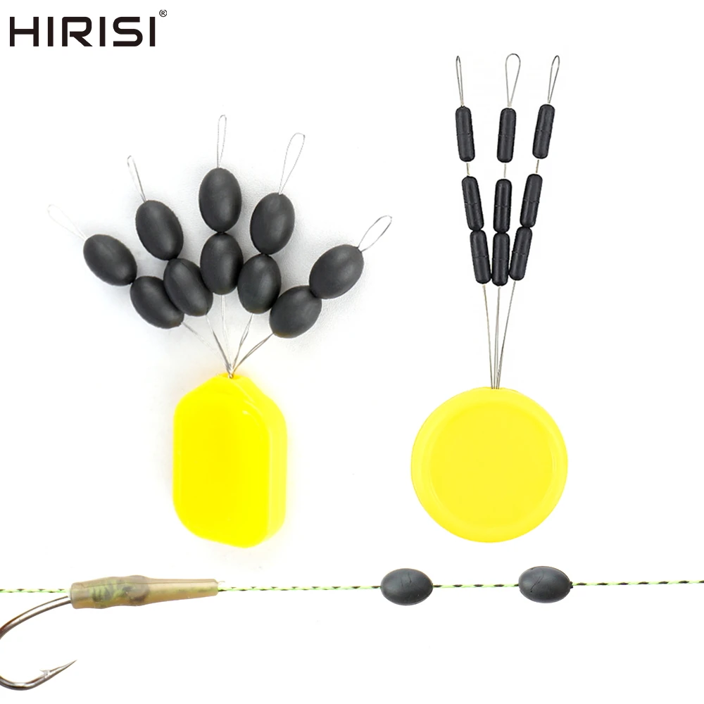HIRISI Tungsten Oval Perlen-Karpfenangelgewicht 6mm Rostfreie Schnurgewichte für Euro-Karpfenangel-Rig-Zubehör – Detail 12