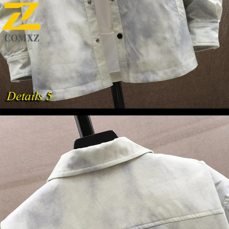 COMXZ Premium Leather Jacket Mens Luxury Elegant Turndown Collar Travel Coat Fashion  Loose Scratch Resistant Autumn Outerwear​