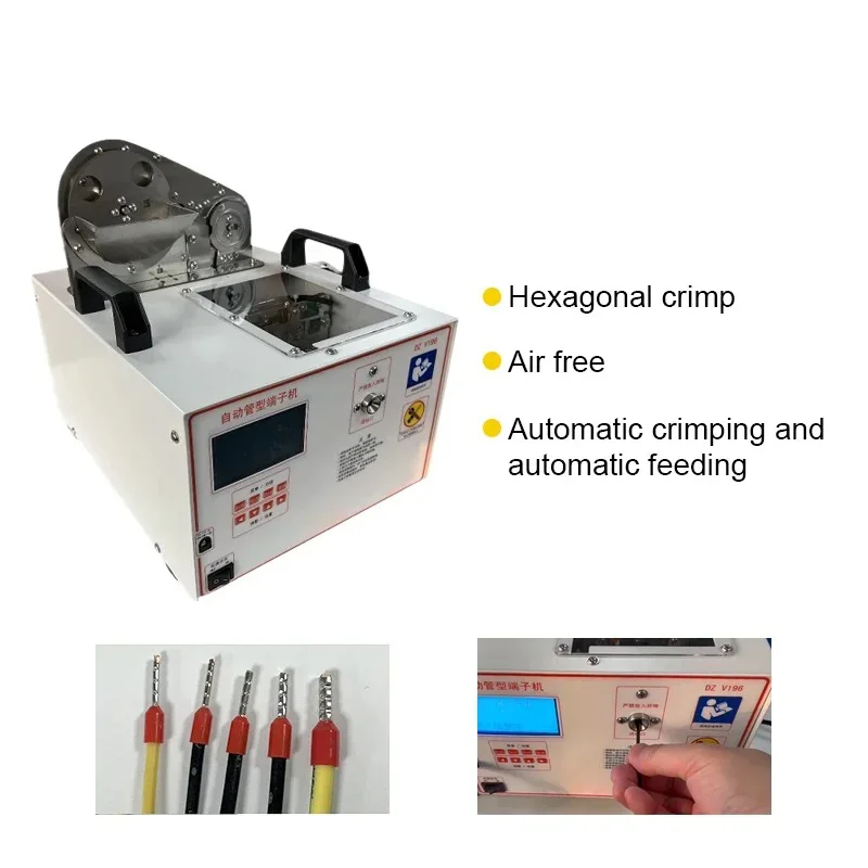 European Pin Tube Type Terminal Stripping Playing Terminal Crimping Machine Stripping Terminal Machine 0.5/0.75/1.0/1.5/2.5