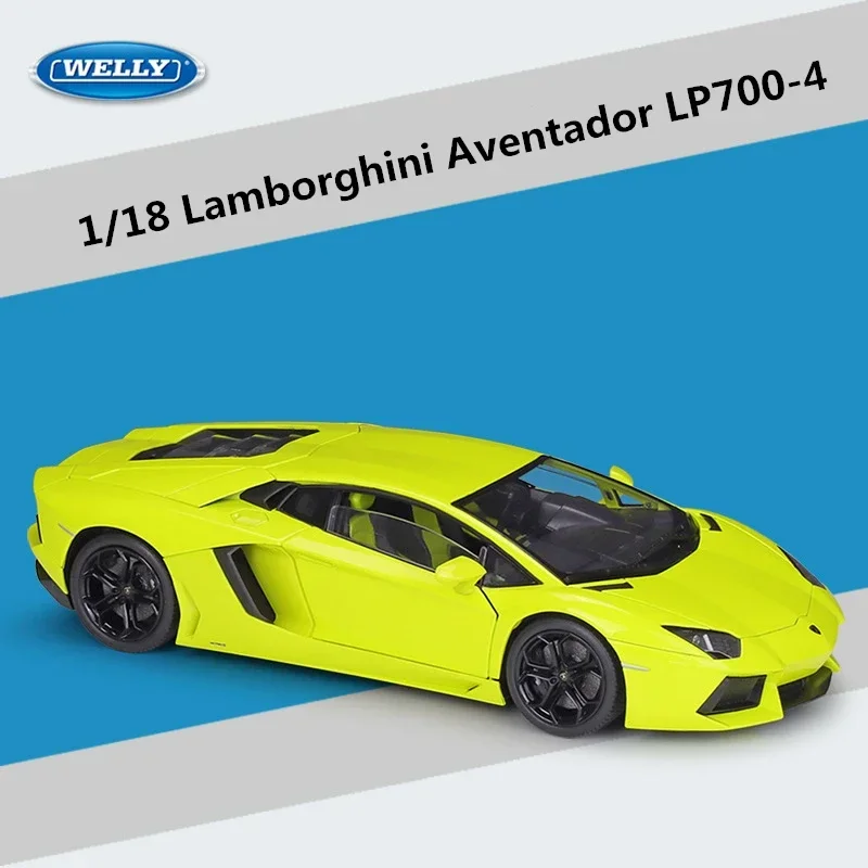 WELLY 1:18 Lamborghini Aventador LP700-4 Alloy Sports Car Model
