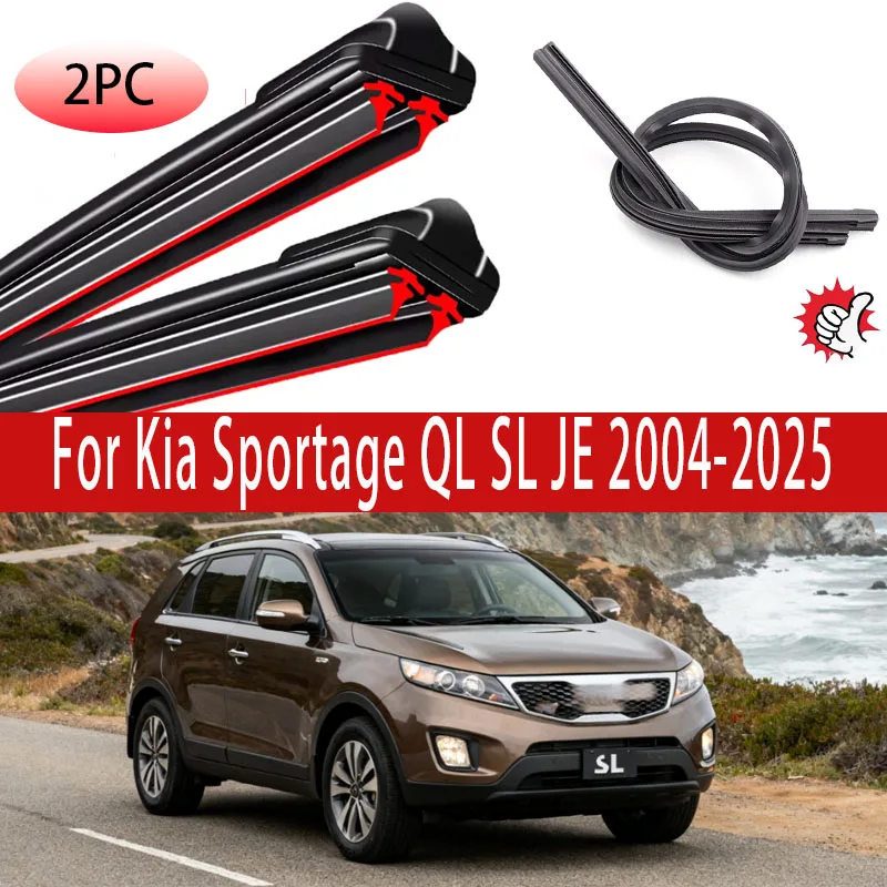 

For Kia Sportage QL SL JE Front Wiper Blades Windshield Windscreen Accessories 2004-2025 2018 2019 2020 2021 2022 2023 2024 2017