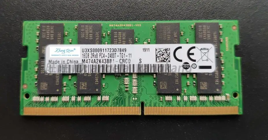 

For 16GB DDR4 2400 M474A2K43BB1-CRC SO-DIMM 16G ECC