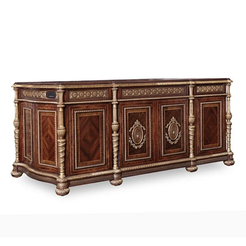 

Mahogany carved desk, computer desk, writing desk