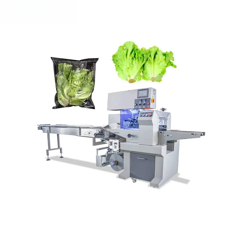 Multifunctional fresh vegetable and fruit horizontal packaging machine