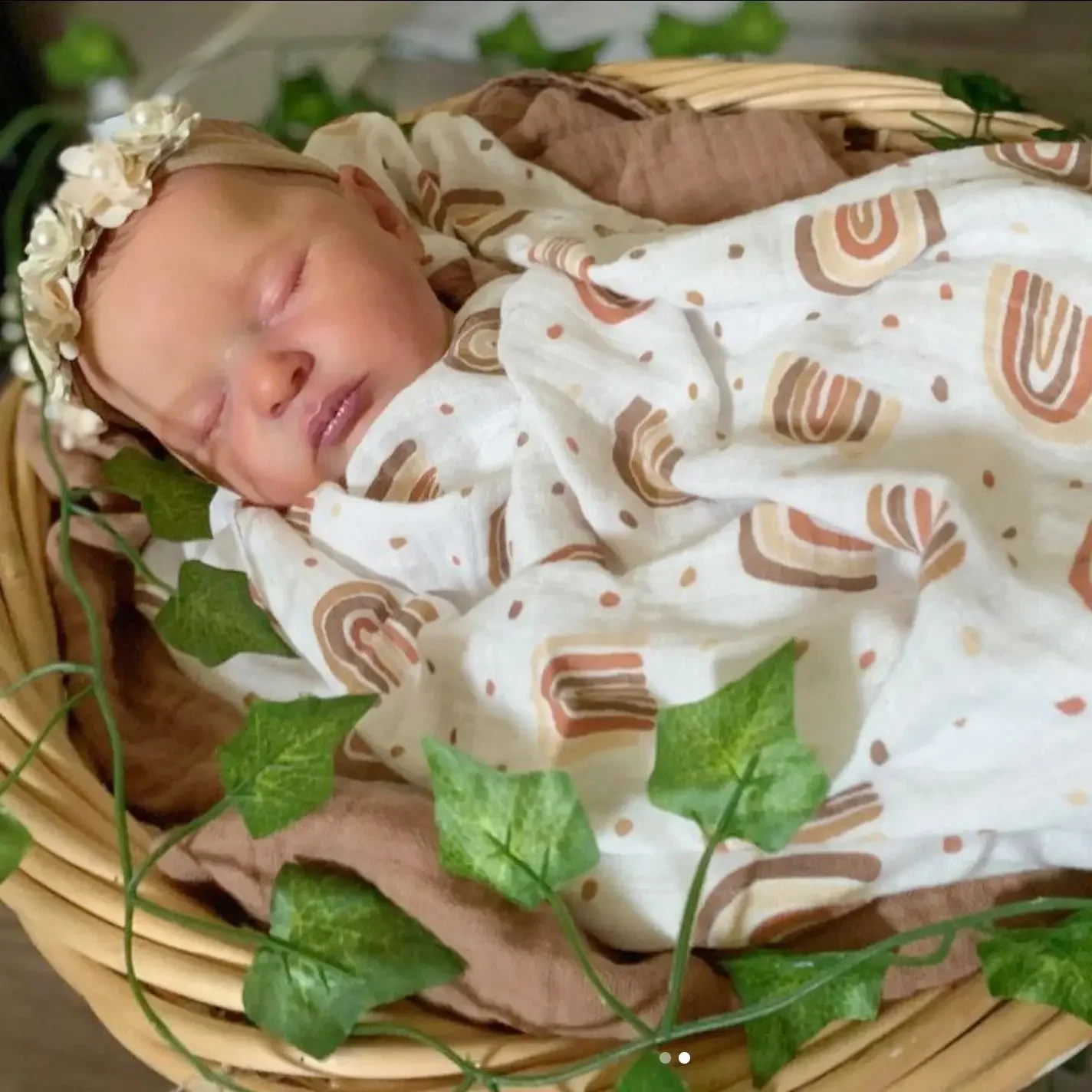 BZDOLL Realistic 50cm Soft Silicone Reborn Baby Asleep Doll with 3D-painting Skin and Veins, Alive 20inch Newborn Bebe Girl Gift