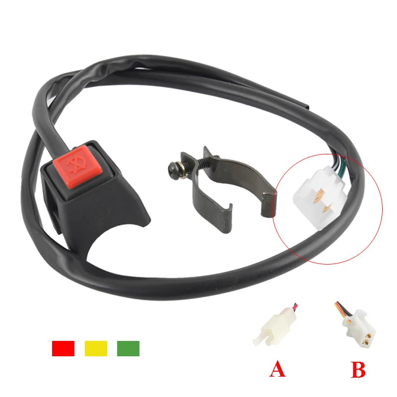 22mm Langlebig ATV Motorrad Dual Sport Quad Start Horn Kill Off Stop Schalter Taste Motorrad Zubehör Control Griff Schalter