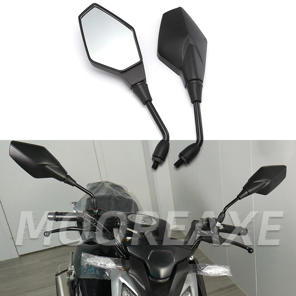 Universal 10mm Motocycle Rearview Mirrors Black Scooter Side Mirrors FOR Kymco agility city125 Superdink 125 Yamaha Aerox 50 155