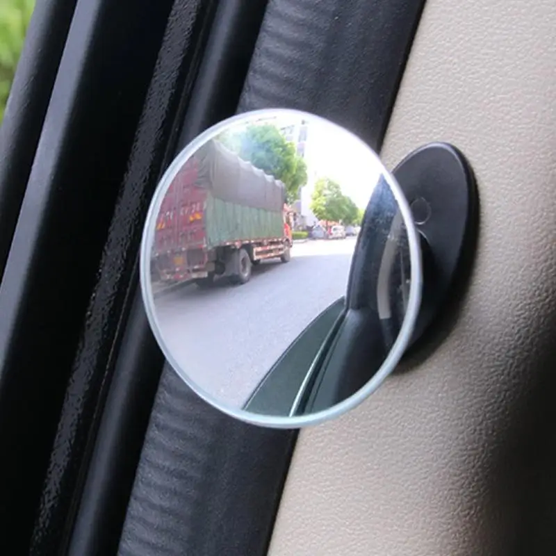 HD 360 Degree Wide Angle Adjustable Car Rear View Convex Mirror Auto Rearview Mirror Vehicle Blind Spot Rimless Mirrors