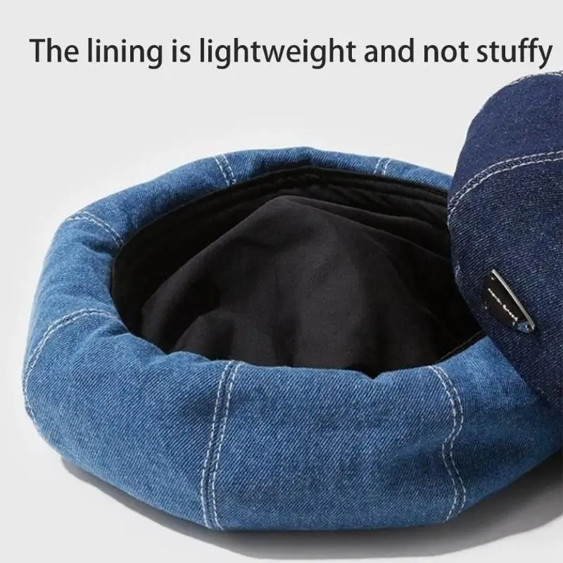 39BD Cabbie Hat British Painter Hat Baker Boy Hat for Street Strolling Outdoor Walk