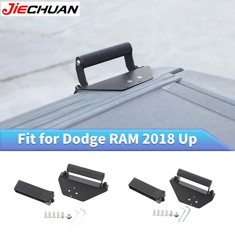 

JIECHUAN Metal Car Trunk Left/Right Side Handle For Dodge RAM 2018 2019 2020 2021 2022 2023 2024 2025 Up,Exterior Accessories