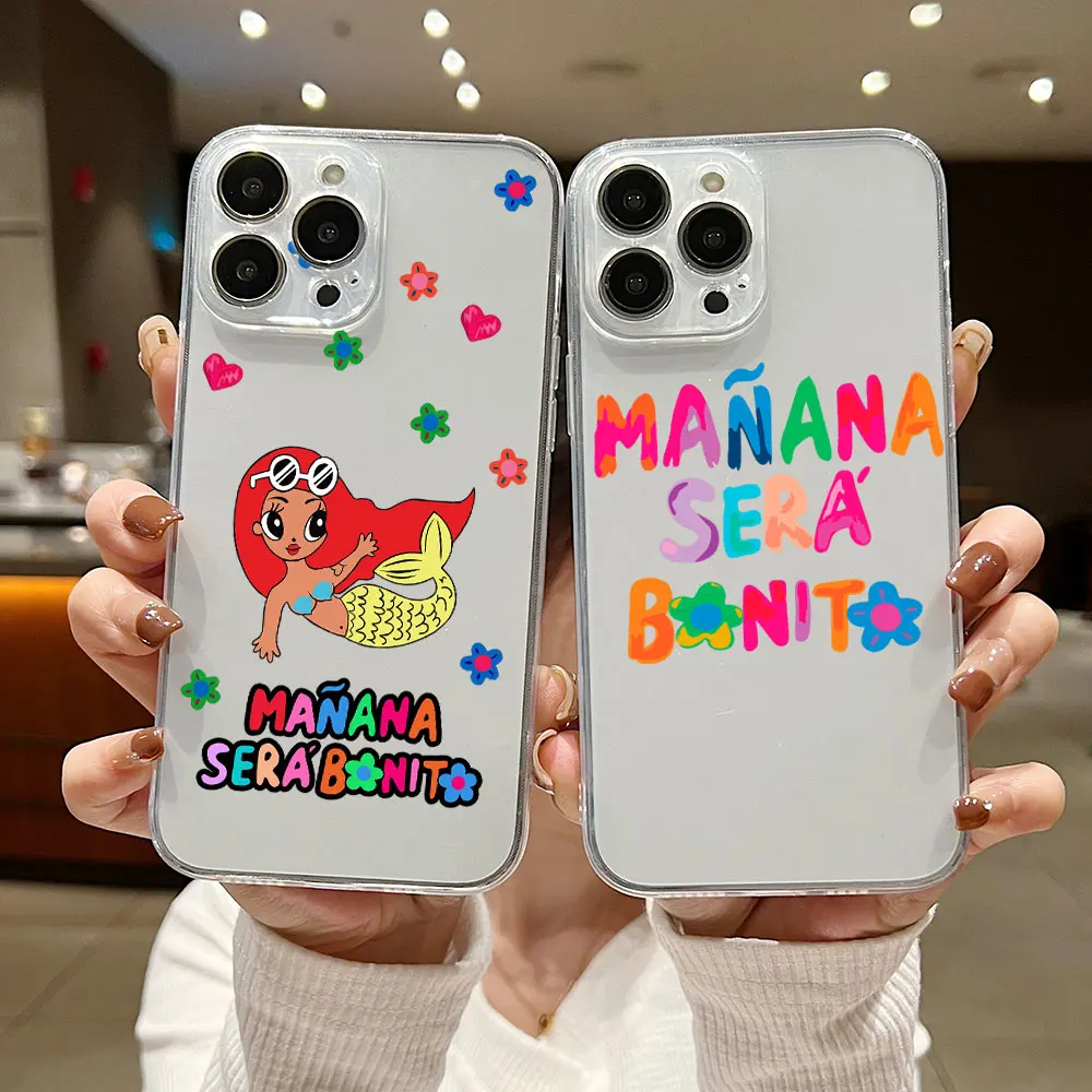 Karol G Manana Sera Bonito Phone Case For Samsung A53 A50 A52S A51 A72 A71 A73 A81 A32 A22 A20 A30 A21S 4G 5G Transparent Capa