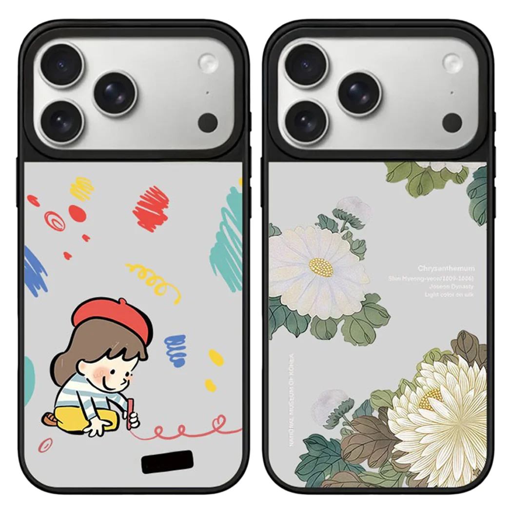 

Cartoon Little Girl Mirror Surface Magnetic Case: Compatible with IPhone 17 16 15 14 13 12 Pro Max 17 Air