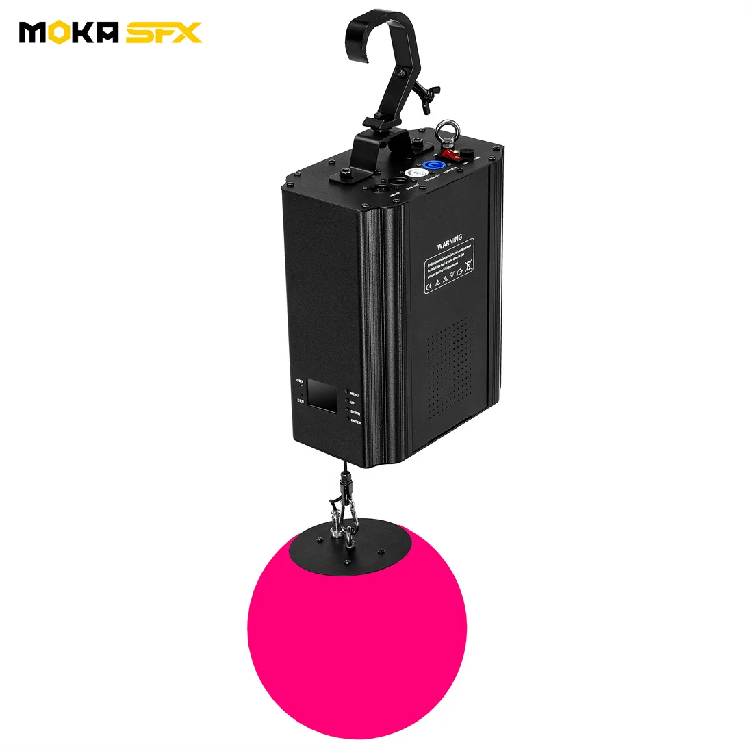 MOKA 6pcs/lot Winch Machine LED 3D Lifting Ball DMX Kinetic Light LED Sphere Lights for Bar Disco Shopping Mall Concert