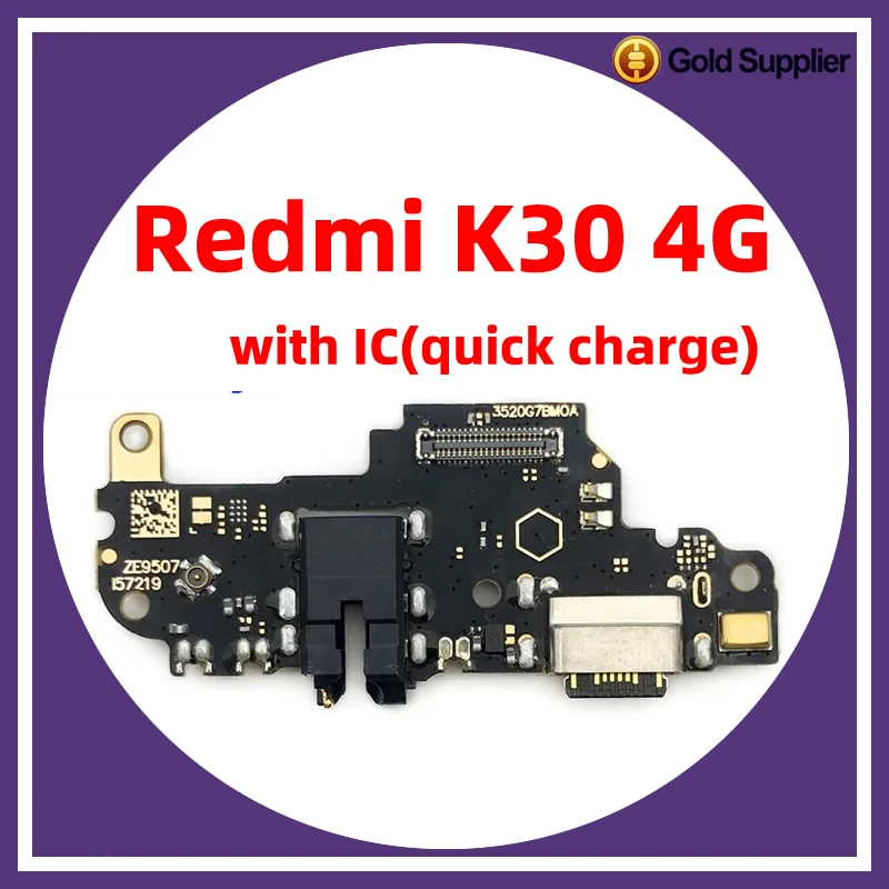 

For xiaomi redmi K30 4G 5G Dock Connector USB Charger Charging Port Flex Cable Board Replacement