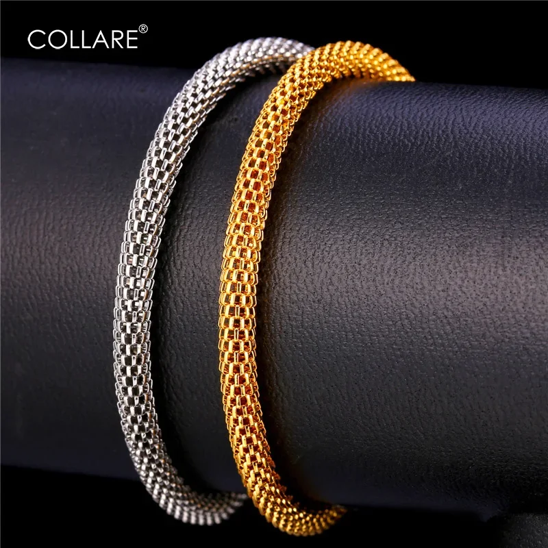 Chainspro Staineless Steel 5mm Brainding Mesh Net Tube Chain Bracelet for Man Ethiopian Bangles Rope 21cm 8.3inches Man Jewelry
