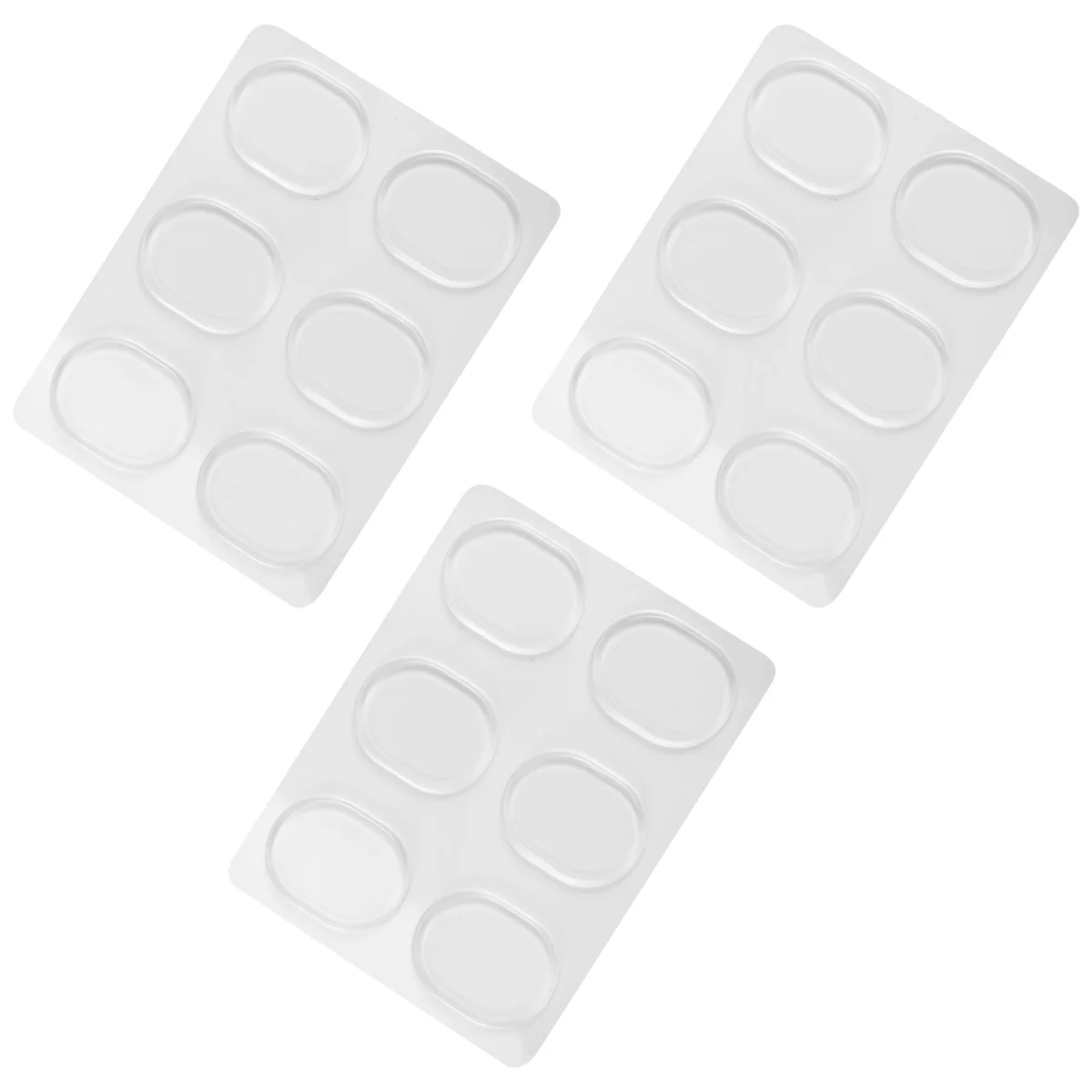 18 Pieces Drum Damper Gel Pads Silicone Drums For Drums Tone Control-Clear