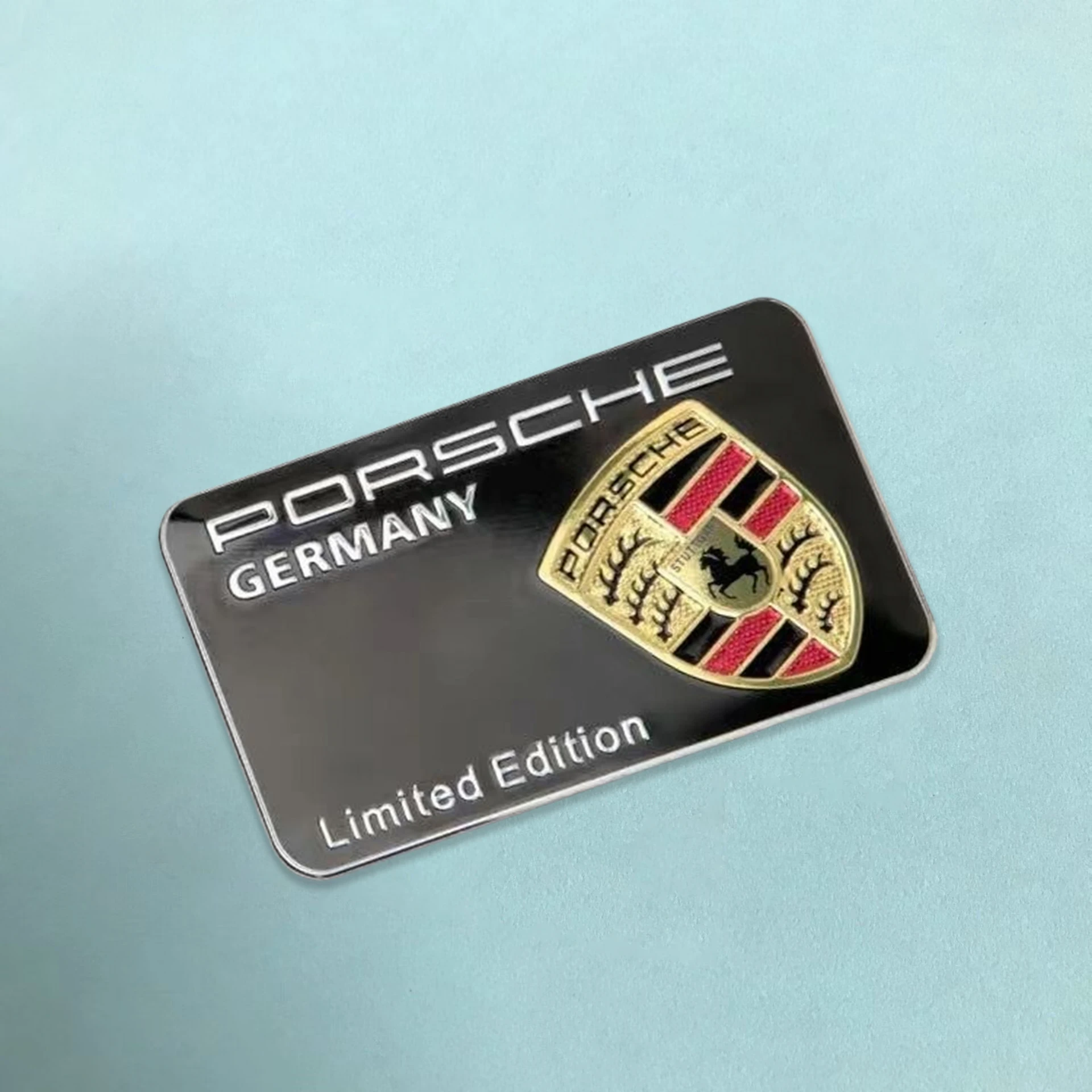 3d alumínio carro emblema adesivo corpo tronco decoração decalque modificação acessórios para macan panamera cayenne cayman 911