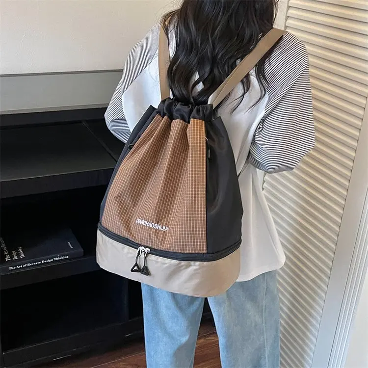 New Lightweight Large Capacity Dry Wet Separation Swimming Training Storage Bag Casual Leisure Double Shoulder Bag Travel Bag