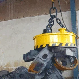 رافع مغناطيسي دائري للتحكم عن بعد، مغناطيس كهربائي بحالة جديدة للحديد لصناعات البناء