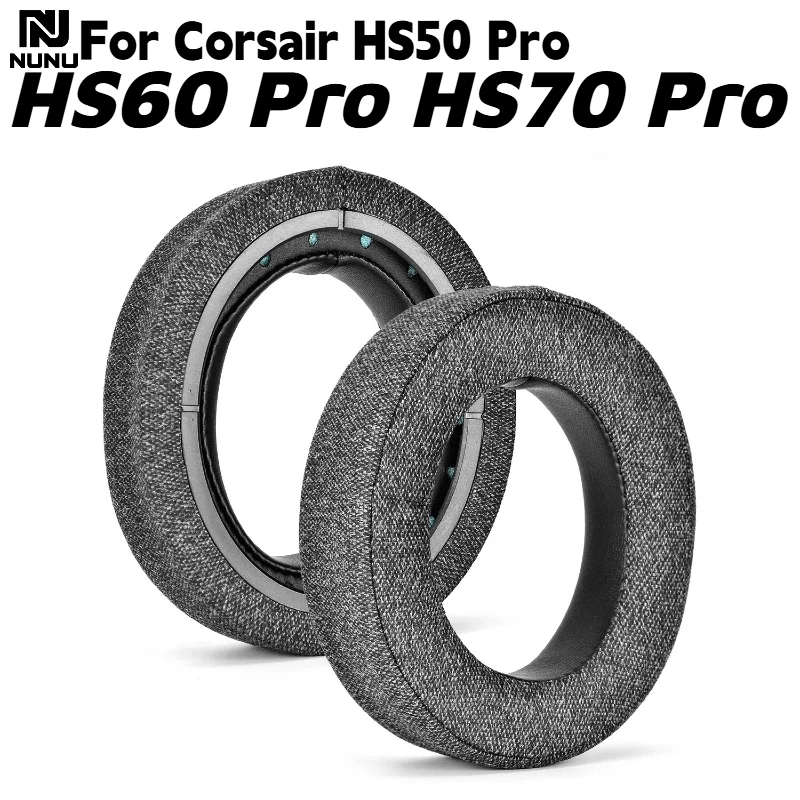 

Replacement Soft Memory Foam mottled gray Ear Pads With buckle For Corsair HS50 Pro HS60 Pro HS70 Pro Headphones repair parts